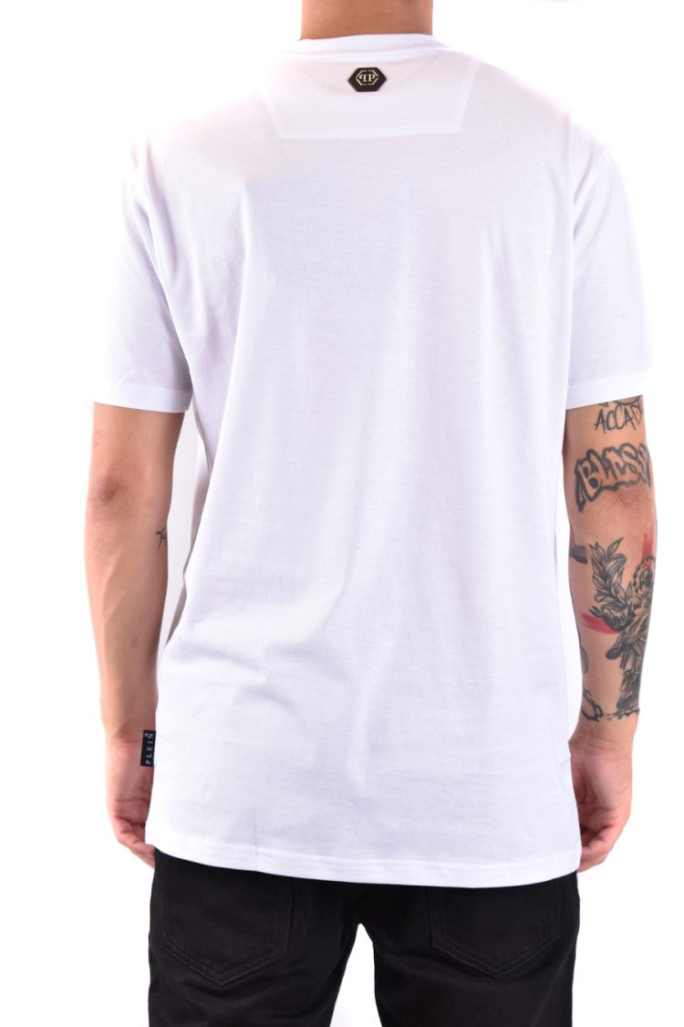 Philipp Plein Cotton T-Shirt With Bold Skull Graphic And Classic Fit
