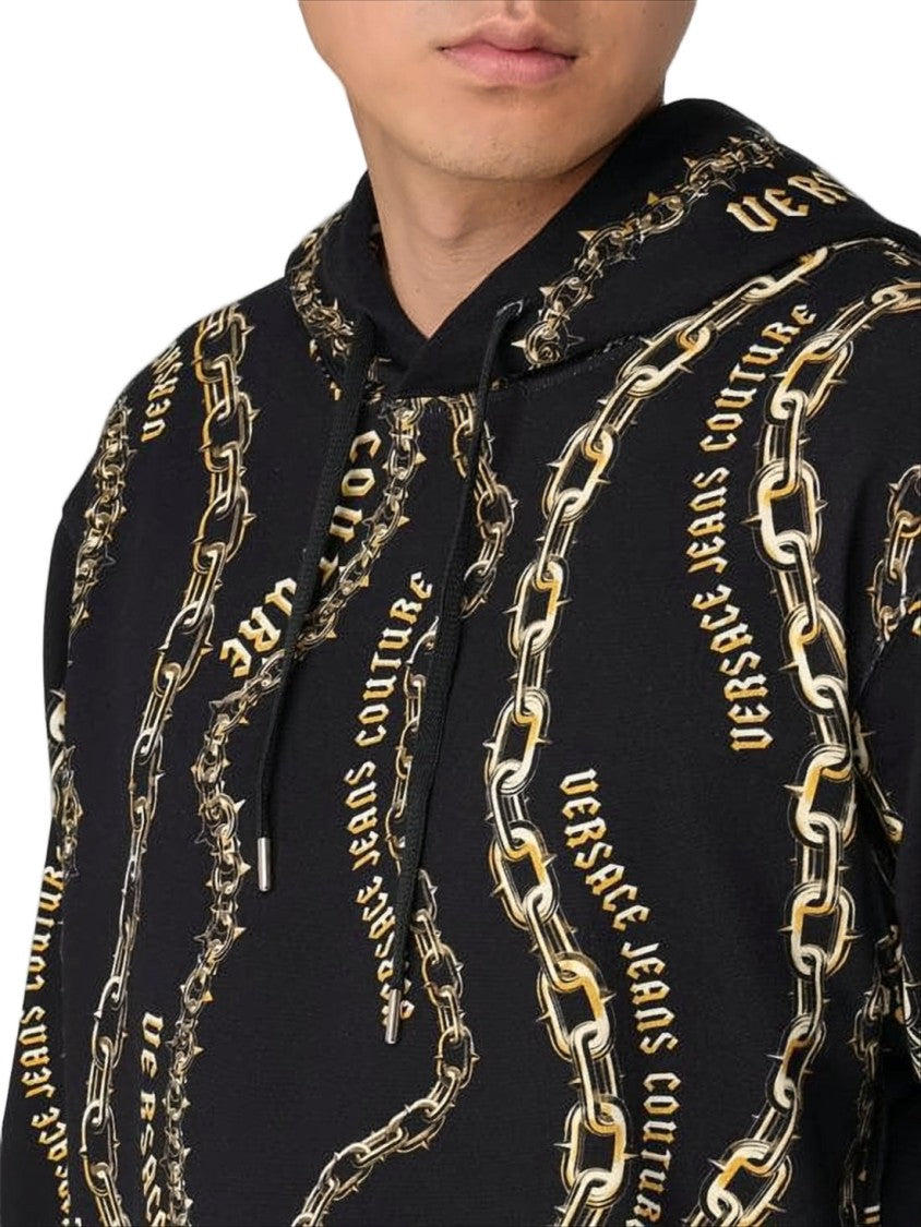 Versace Chain Motif Print Versace Hoodie