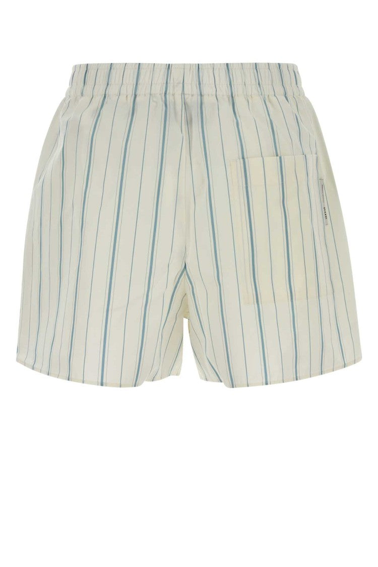 Ami Embroidered Poplin Bermuda Shorts