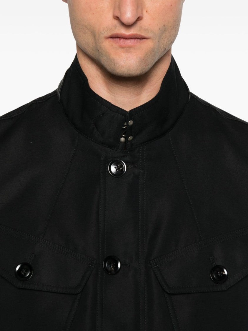 Tom Ford Tailored Black Jacket With Polo Collar