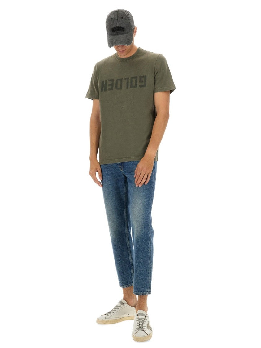 Golden Goose Cropped Ankle Slim Jeans