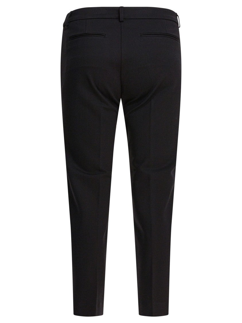 Semper Tailored Slim-Fit Viscose Pants With Concealed Closure