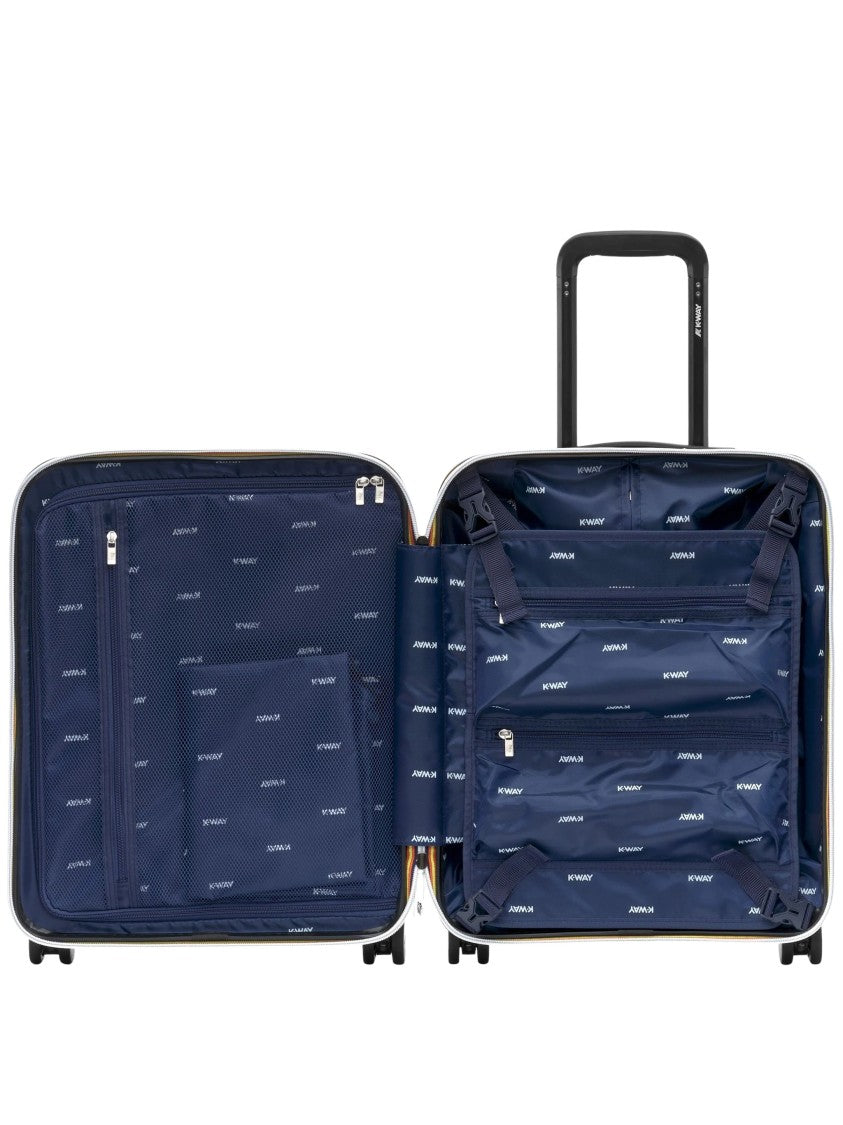 K-Way Eudoxie Logo Chevron Hard-Shell Suitcase