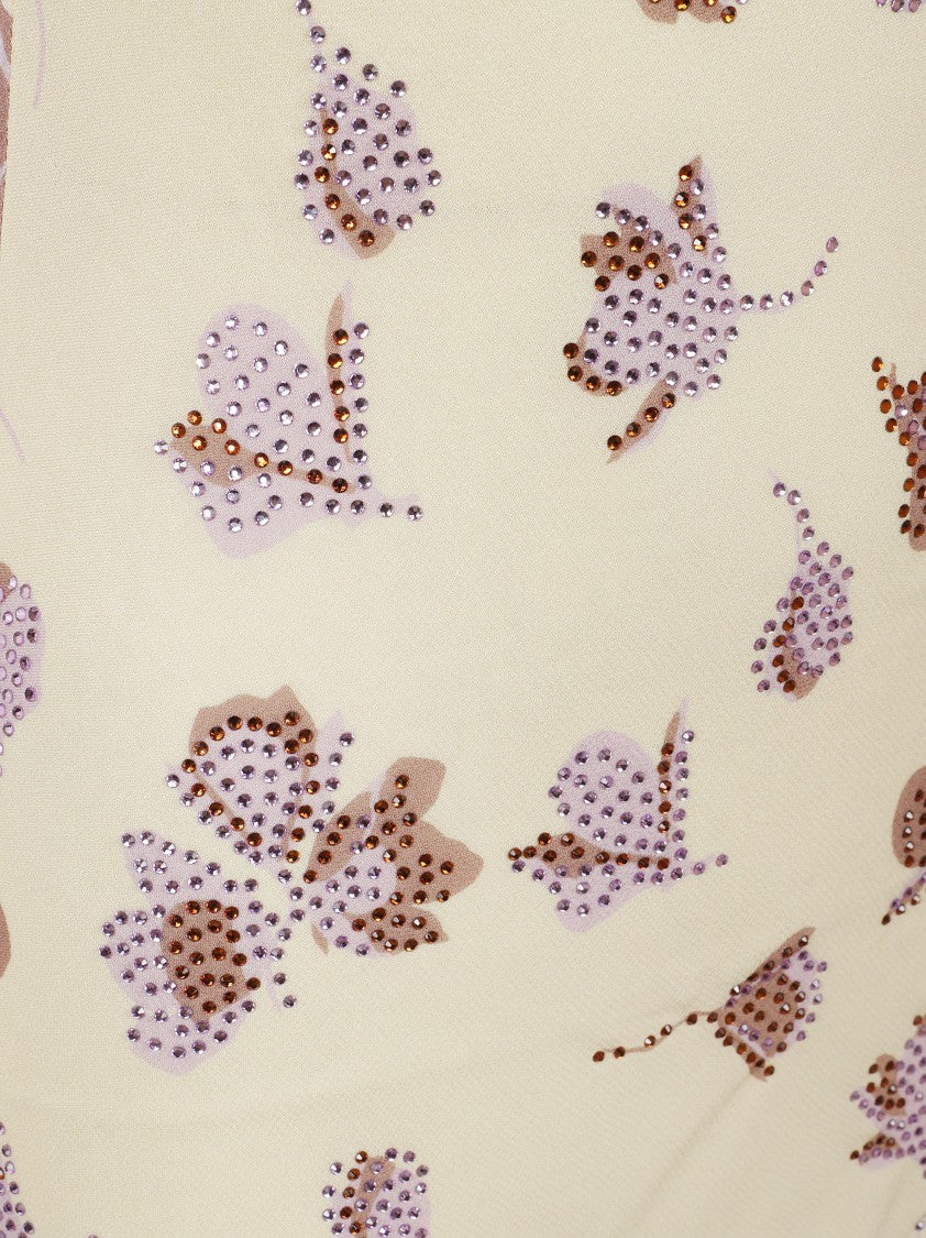 Self-Portrait Floor-Length Yellow Floral Evening Dress With Spaghetti Straps