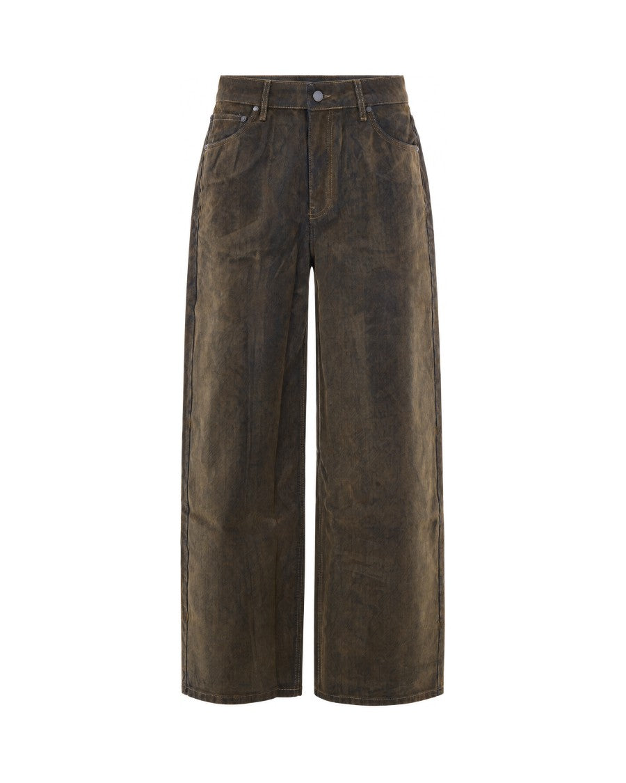 Daily Paper Oversized Wide-Leg Vintage Effect Denim Pants