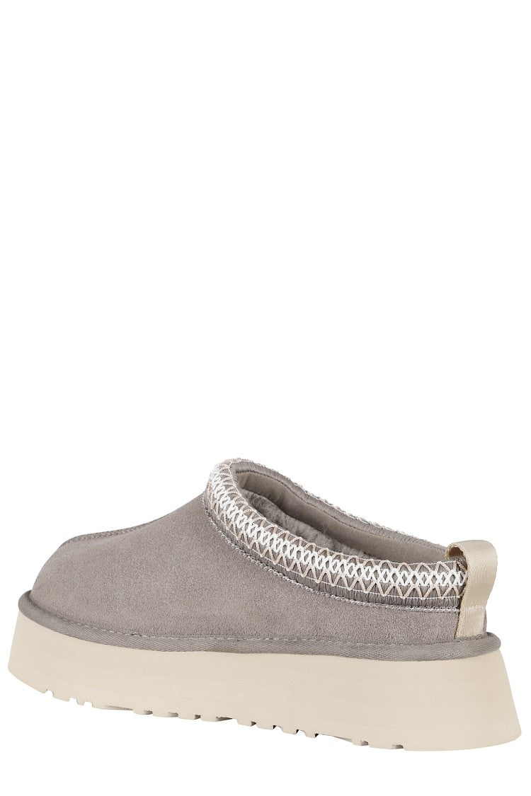 Ugg Brown W Tazz Ii Collar-Uggbraid Suede Mules