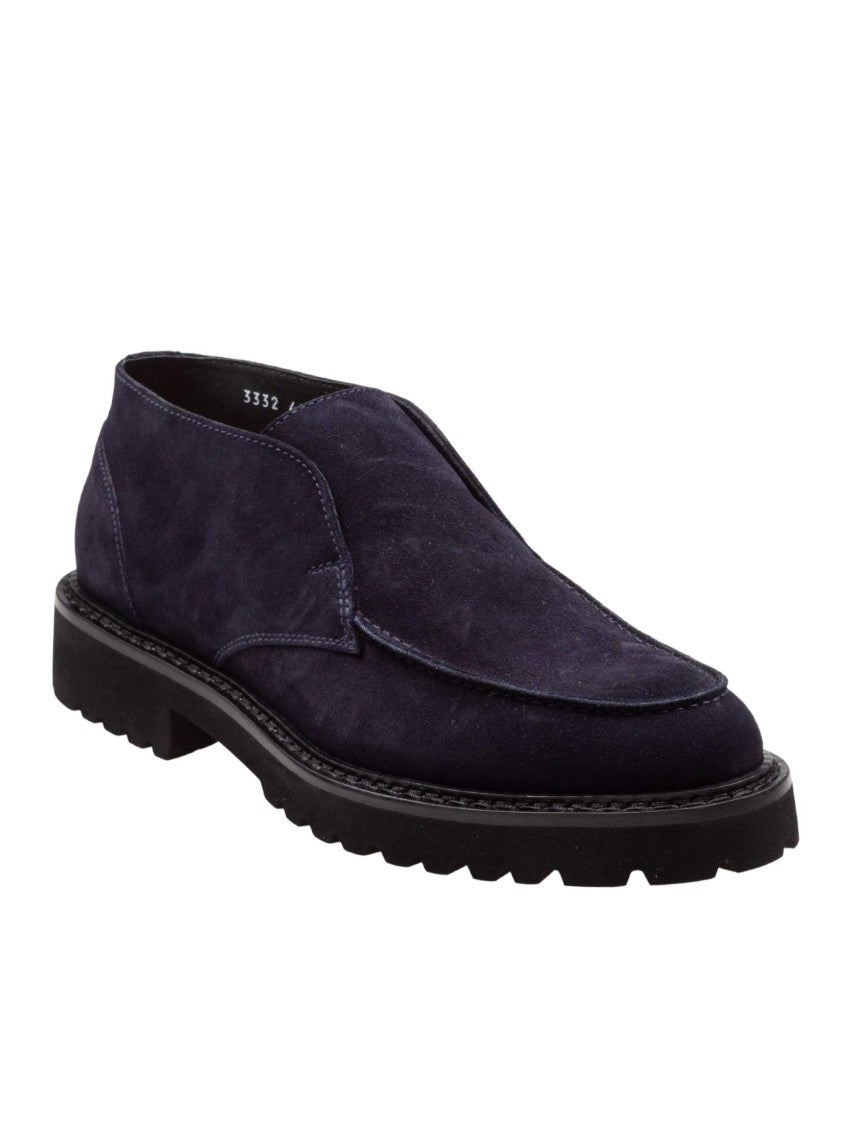 Doucal's Adler Chukka Ankle Boot In Blue Suede