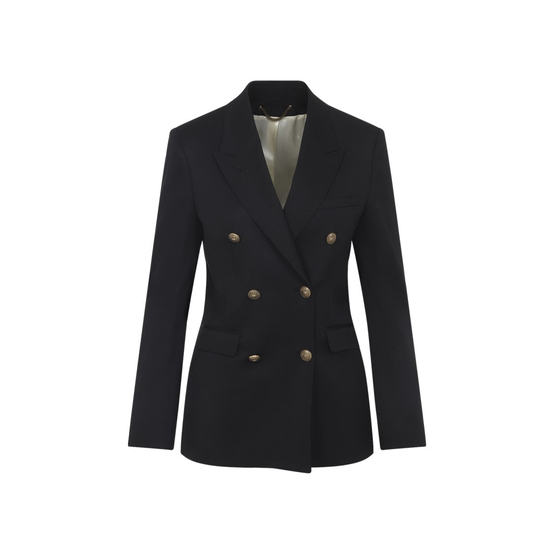 Golden Goose Black Virgin Wool Double Breasted Blazer