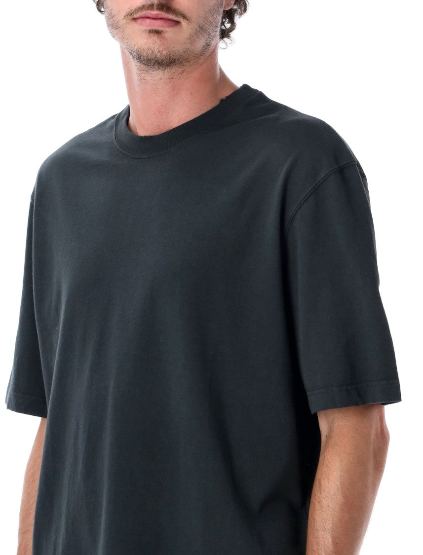 Golden Goose Cotton Jersey Relaxed Fit T-Shirt With Tonal Logo Embroidery