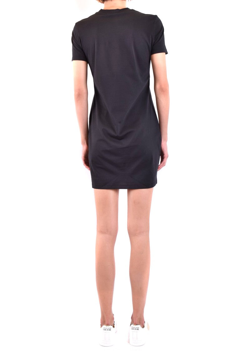 Versace Jeans Couture Black Cotton Flattering Silhouette Mini Dress