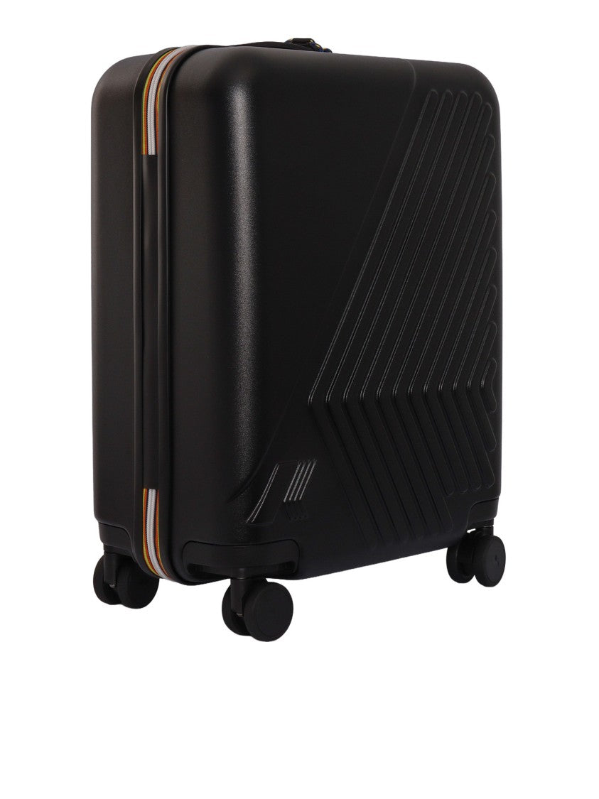 K-Way Eudoxie Hard Shell Chevron Trolley