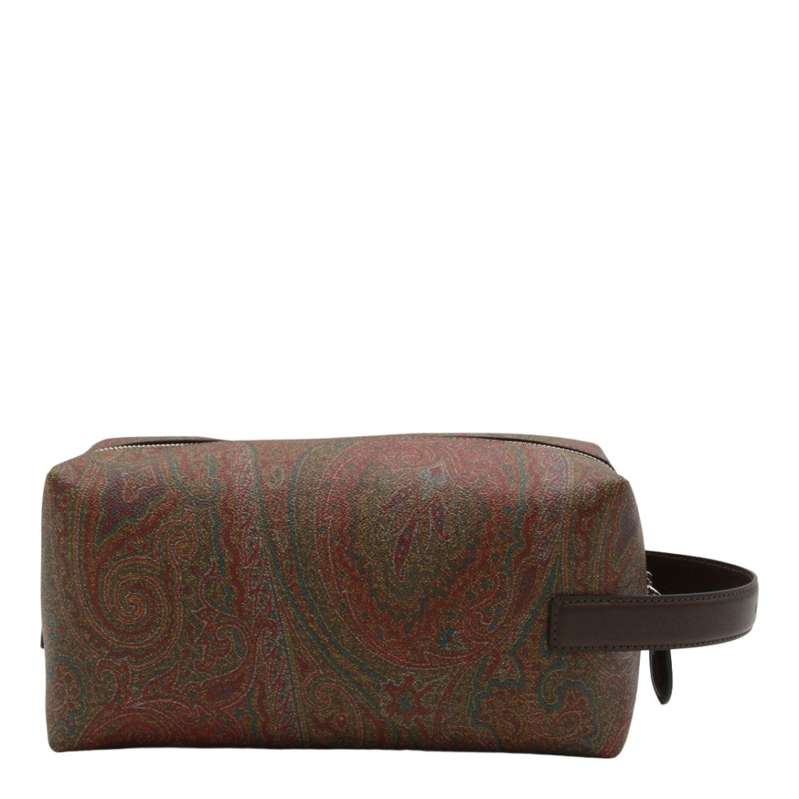 Etro Rectangular Paisley Toiletry Bag With Embroidered Emblem