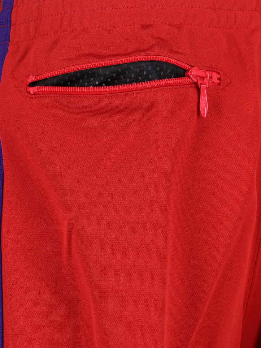 Needles Classic Tailored Red Trousers With Straight Leg Cut