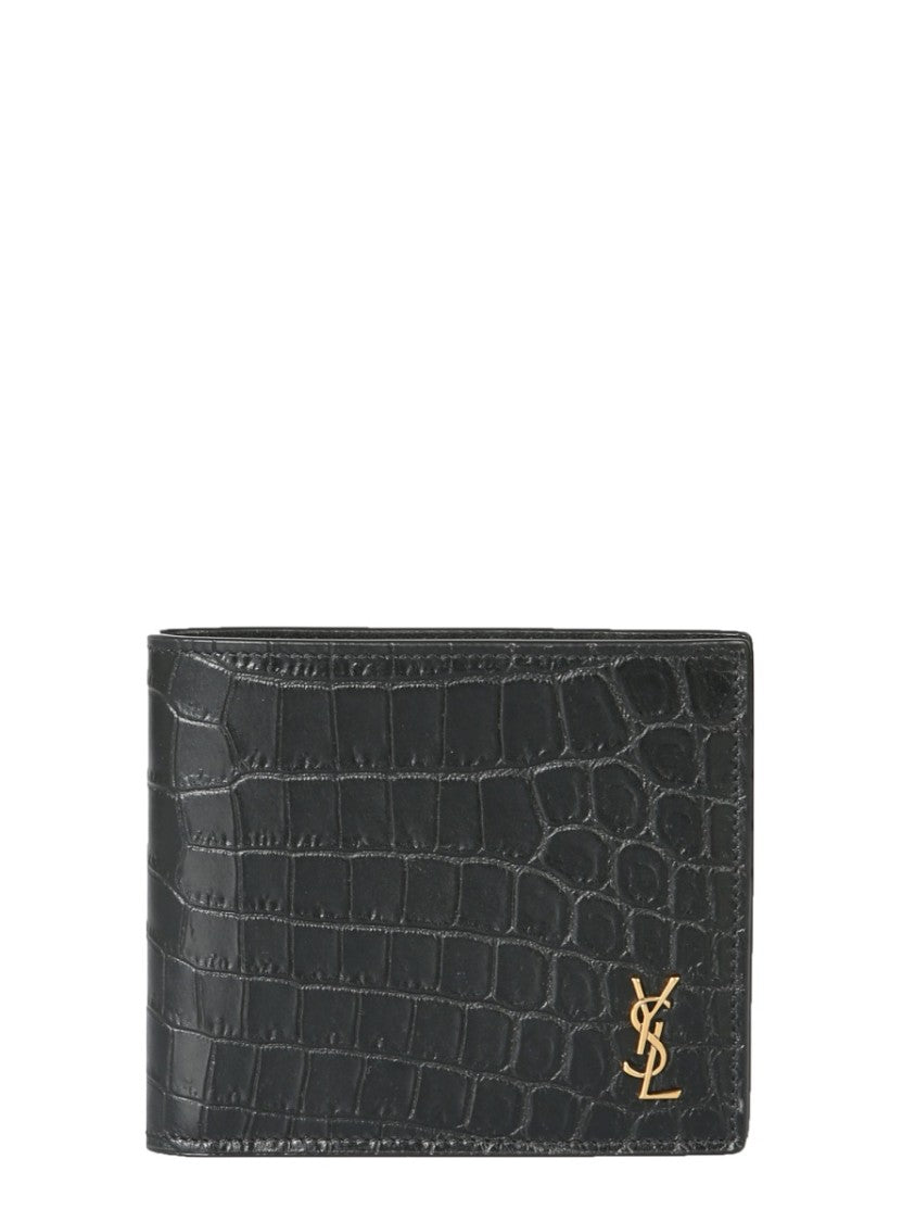 Saint Laurent "Tiny Cassandre East/West" Wallet Small