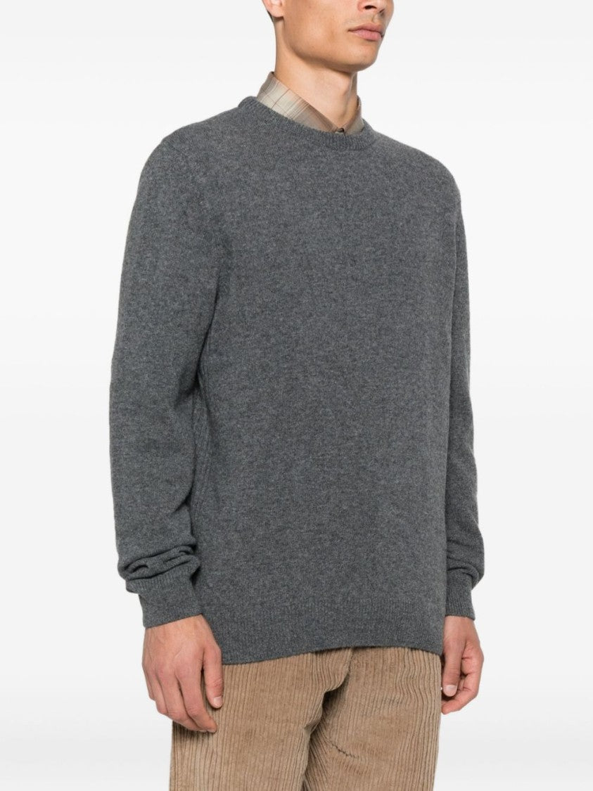 Barbour Classic Fit Grey Wool Sweater