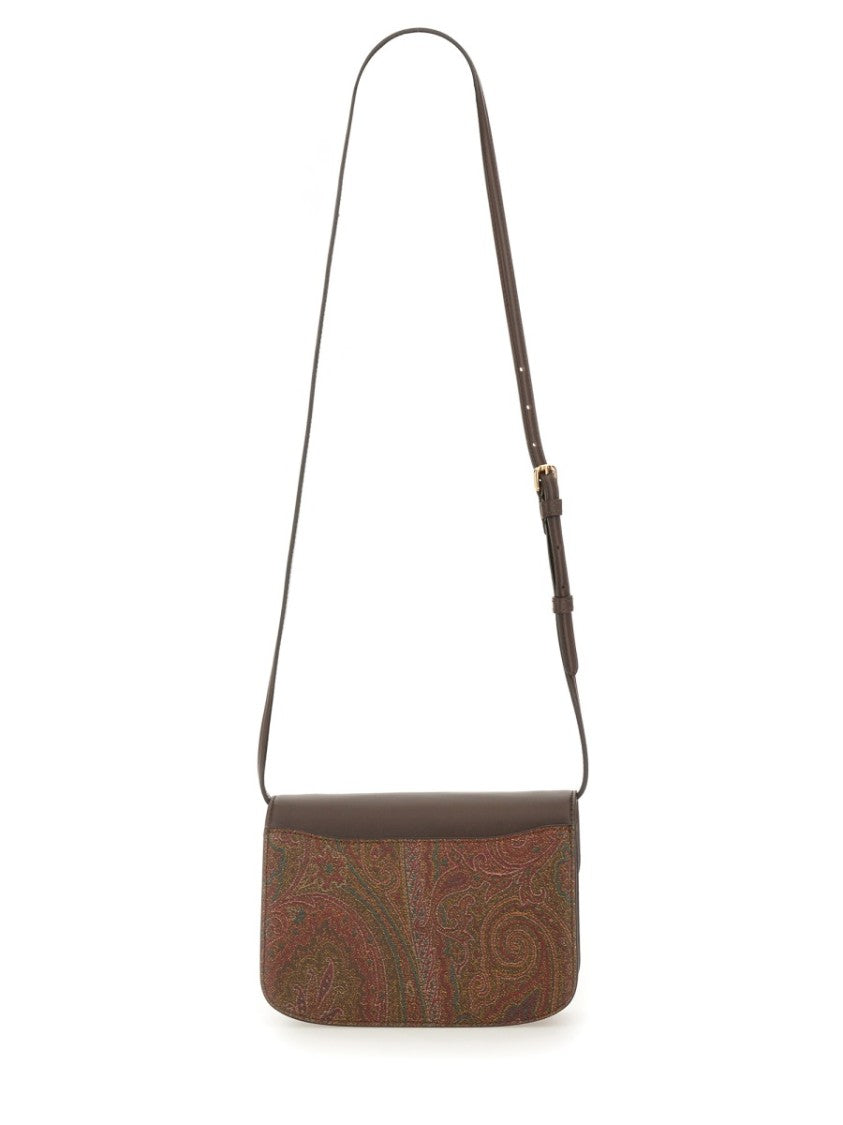 Etro Structured Small Shoulder Bag With Paisley Pattern