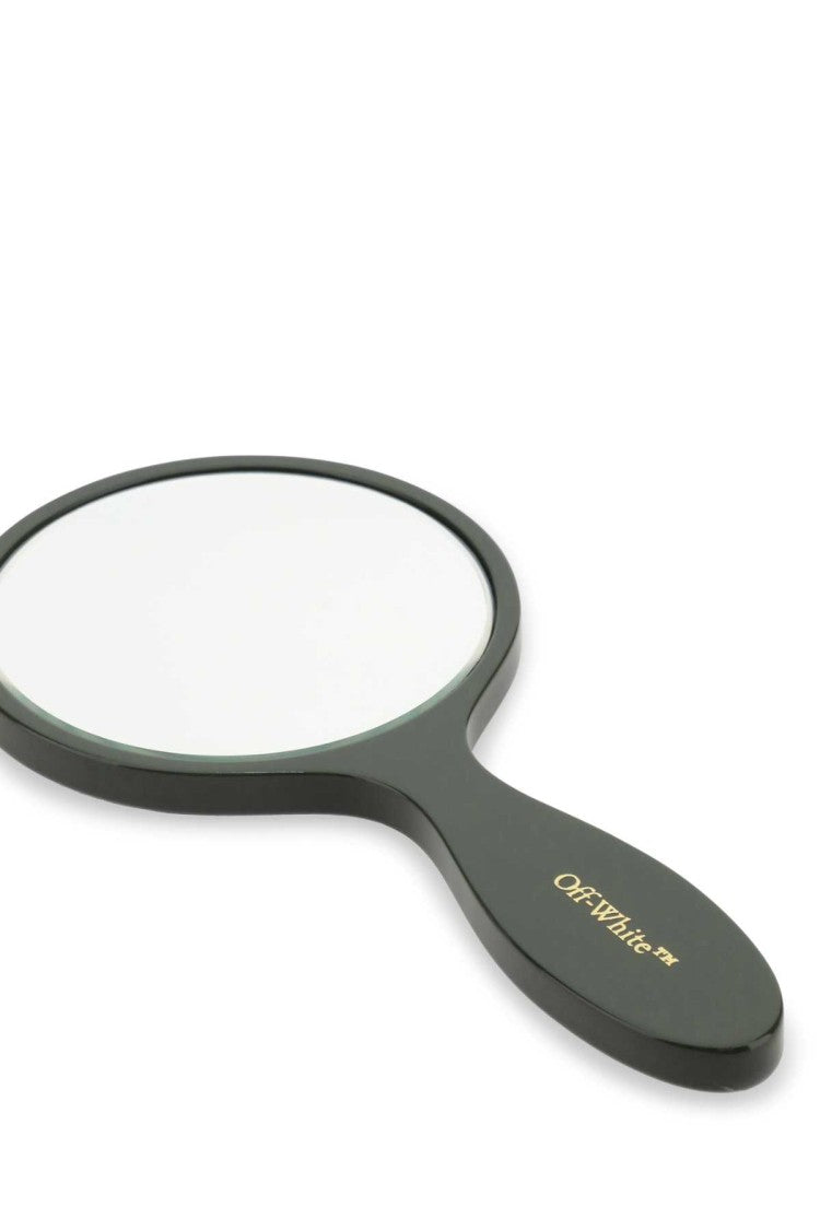 Off-White Army Green Acetate Bookish Hand Mirror