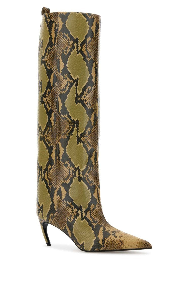 The Attico Printed Leather Lea Boots