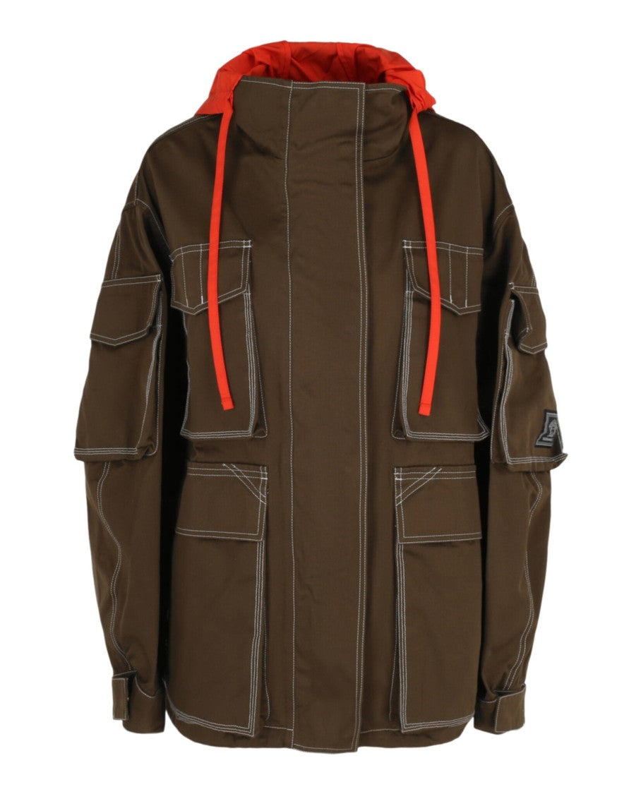 Versace Contrast-Hood Jacket