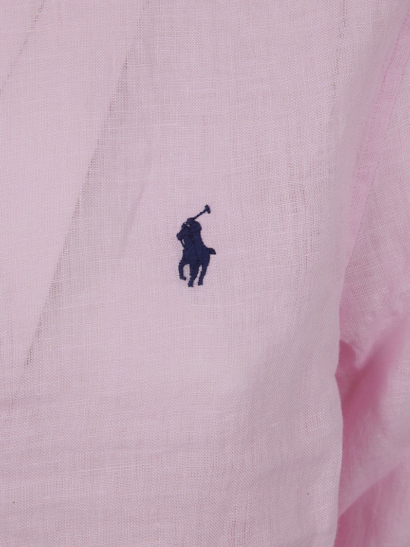 Polo Ralph Lauren Button-Down Linen Shirt With Subtle Logo Detail