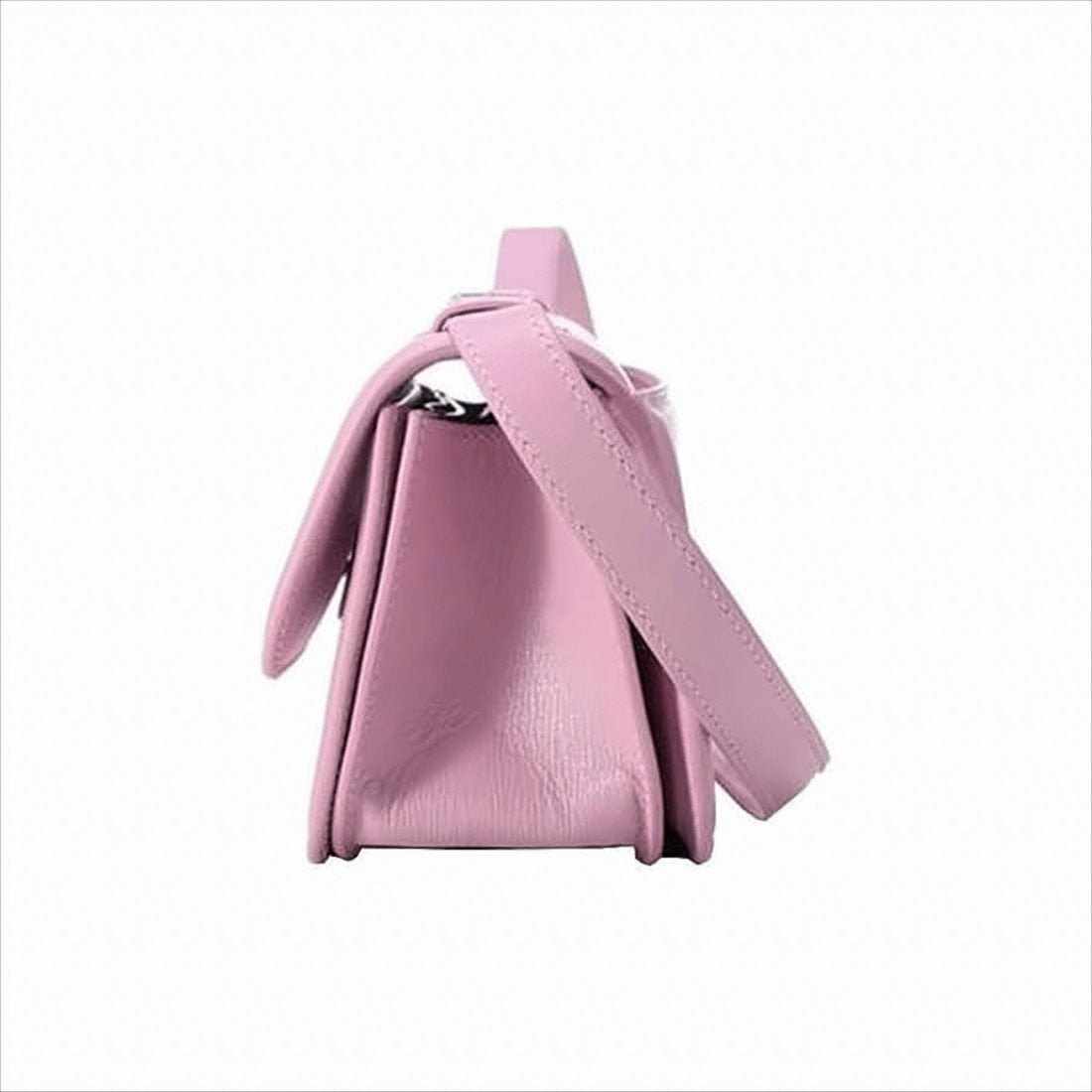 Balenciaga Rectangular Leather Crossbody Bag With Metallic Detail