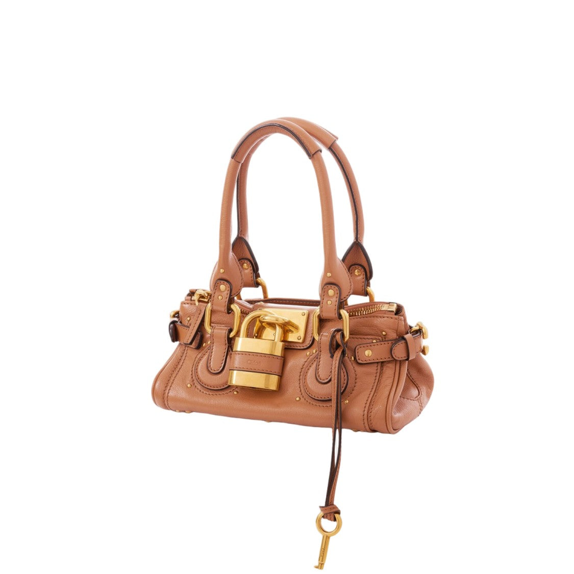 Chloé Small Paddington Bag In Maroon Leather
