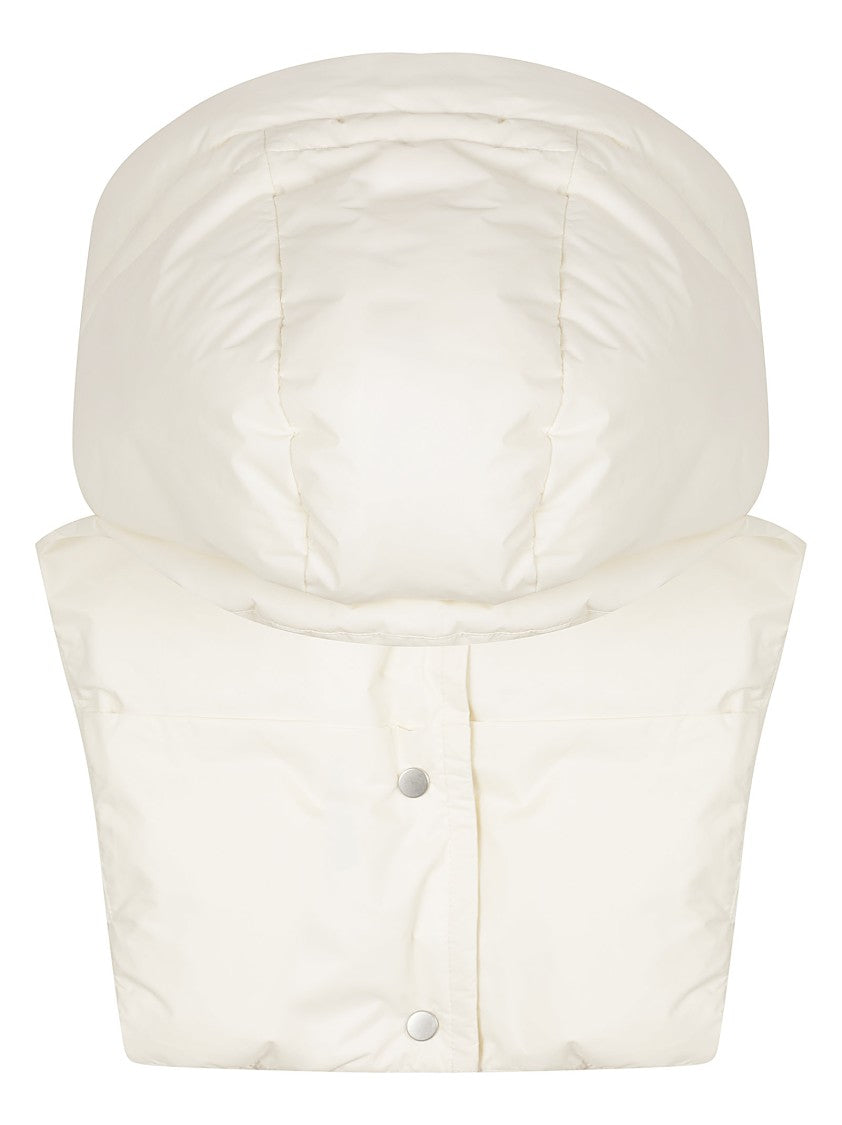 Yves Salomon Padded High-Collar Neck Warmer With Quilted Design