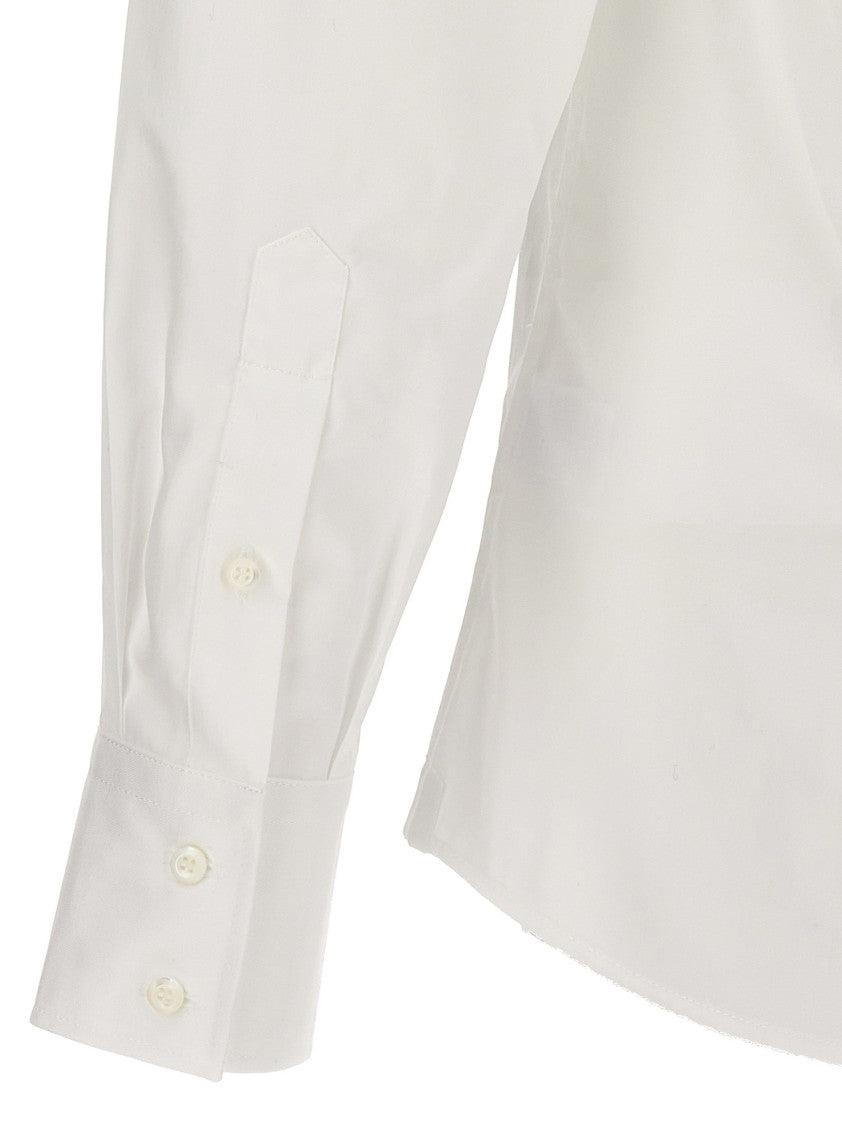 Brunello Cucinelli Slim Fit Cotton Shirt With Button Closure