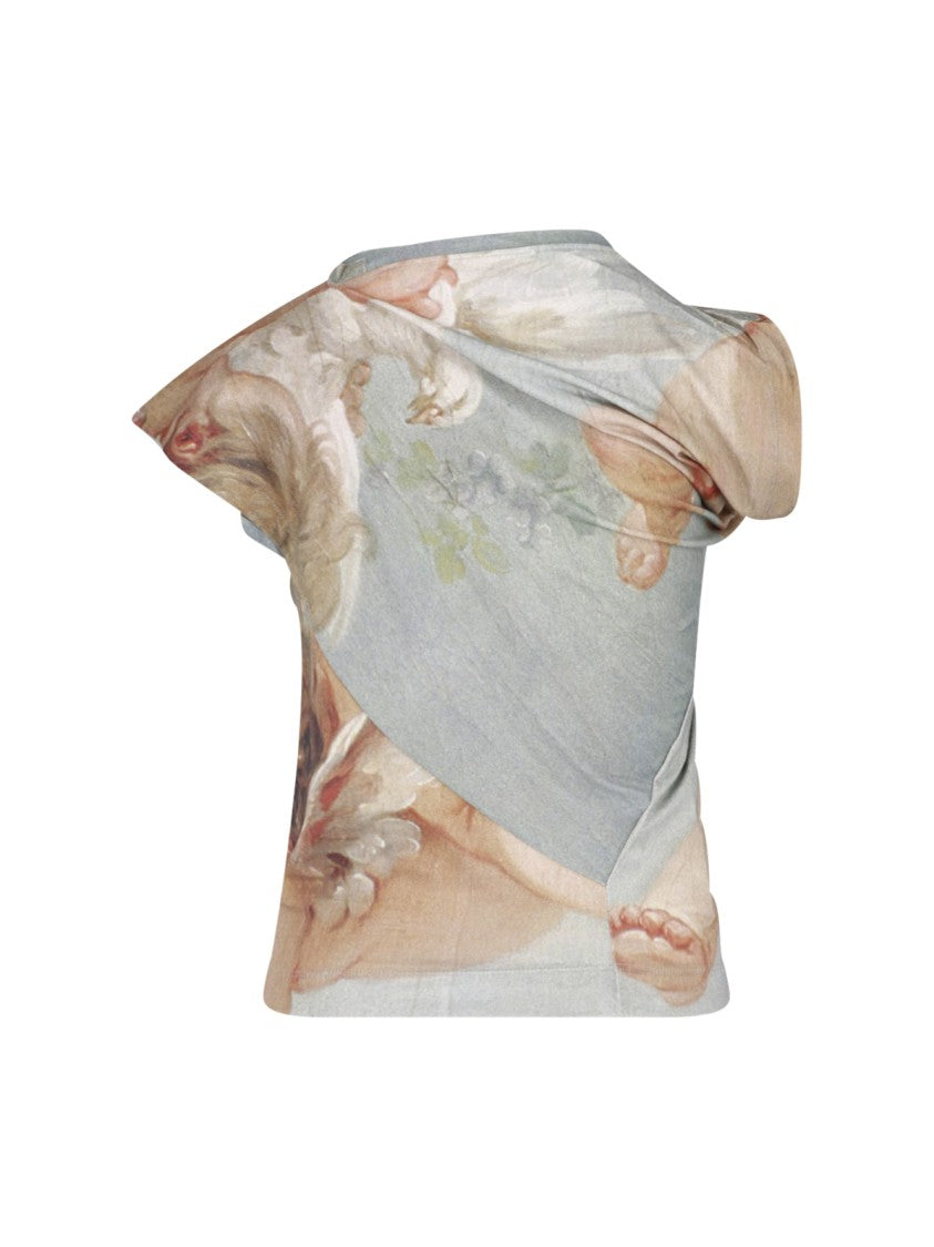 Vivienne Westwood Cherubic-Print Fitted Top With Artistic Detailing