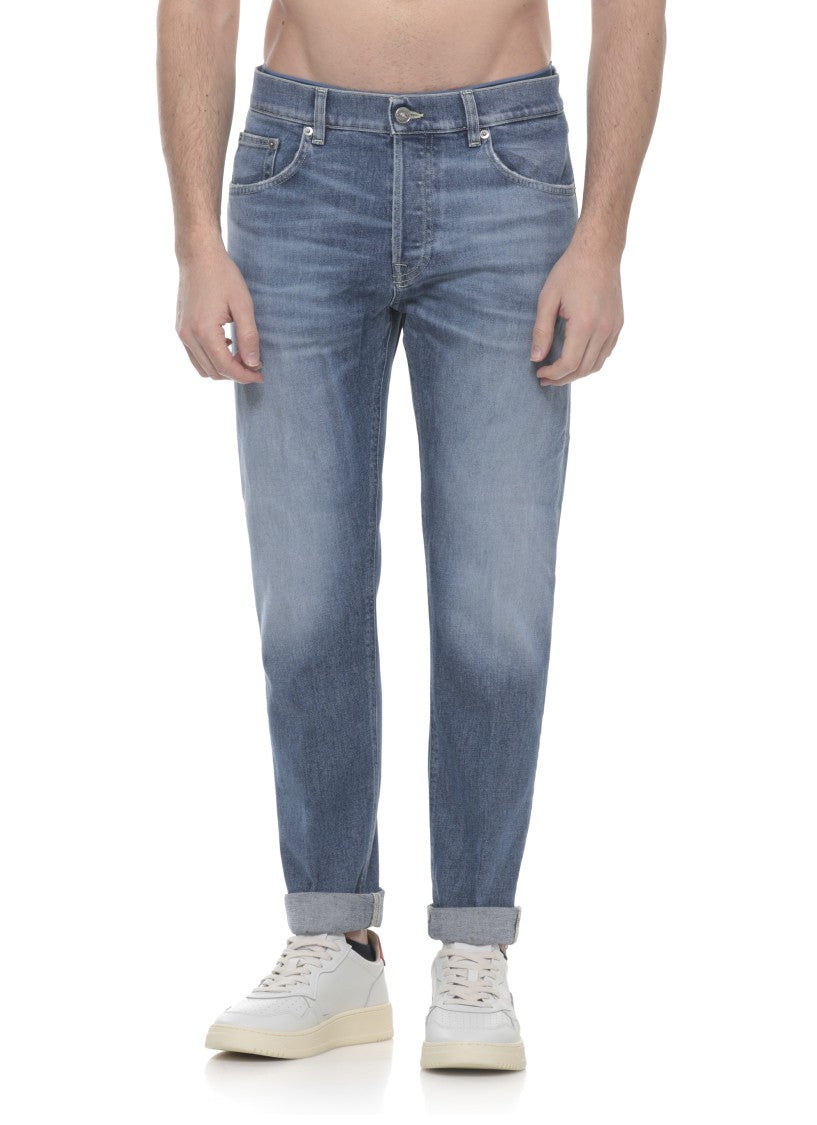 Dondup Blue Icon Cotton Jeans