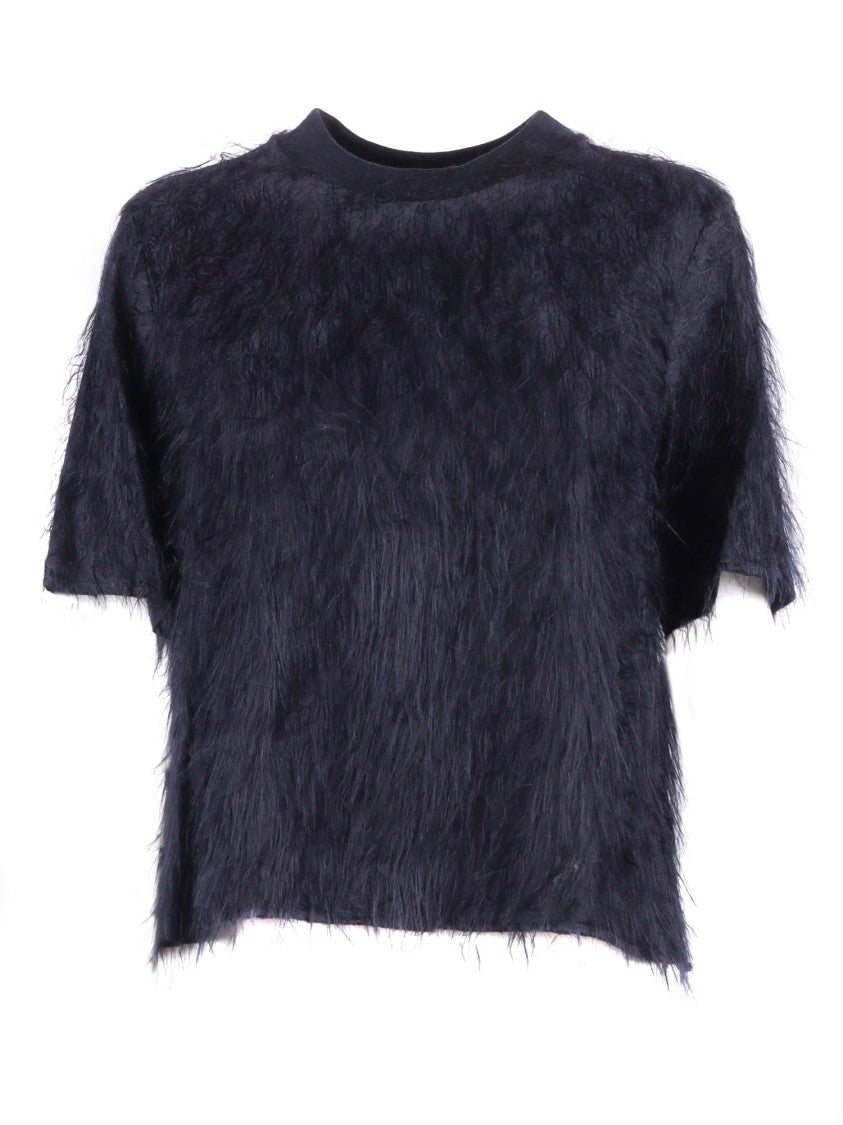 Peserico Textured Short-Sleeved Blouse With Soft Finish