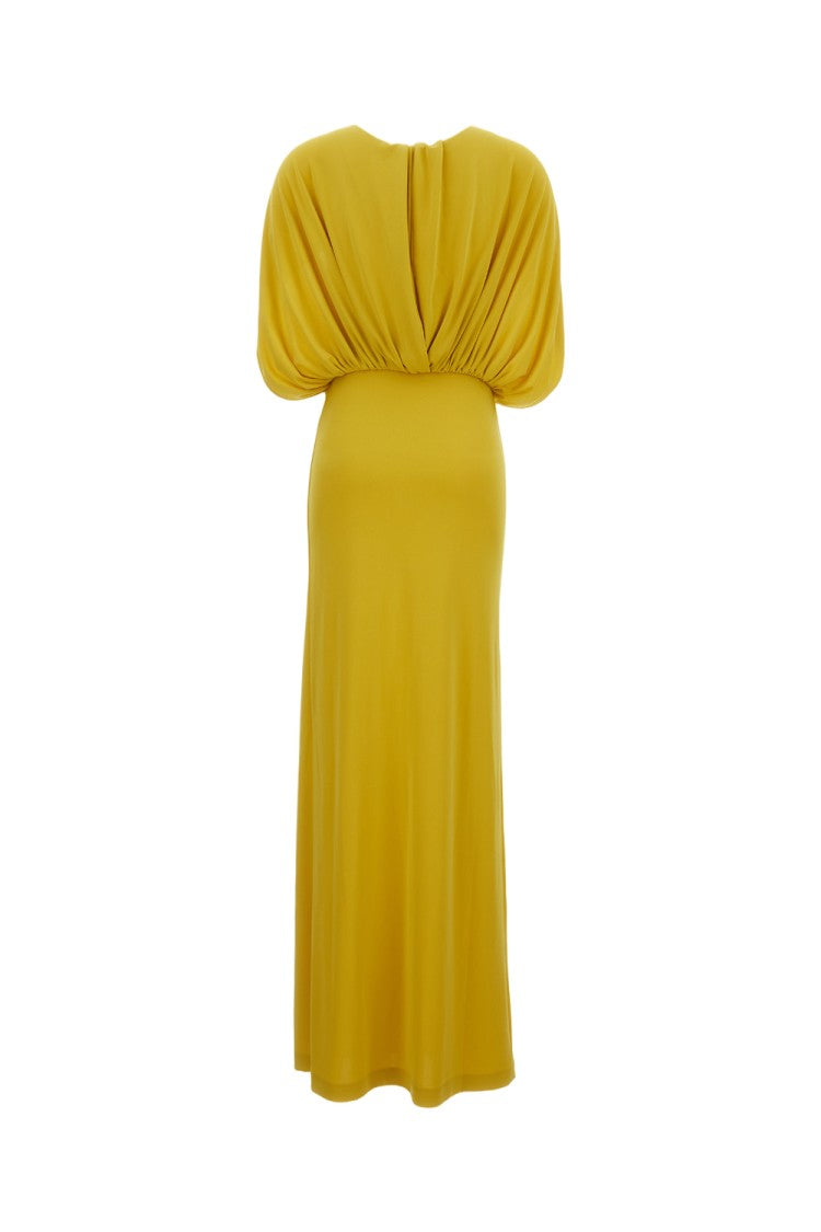 Des Phemmes Long Cape Dress