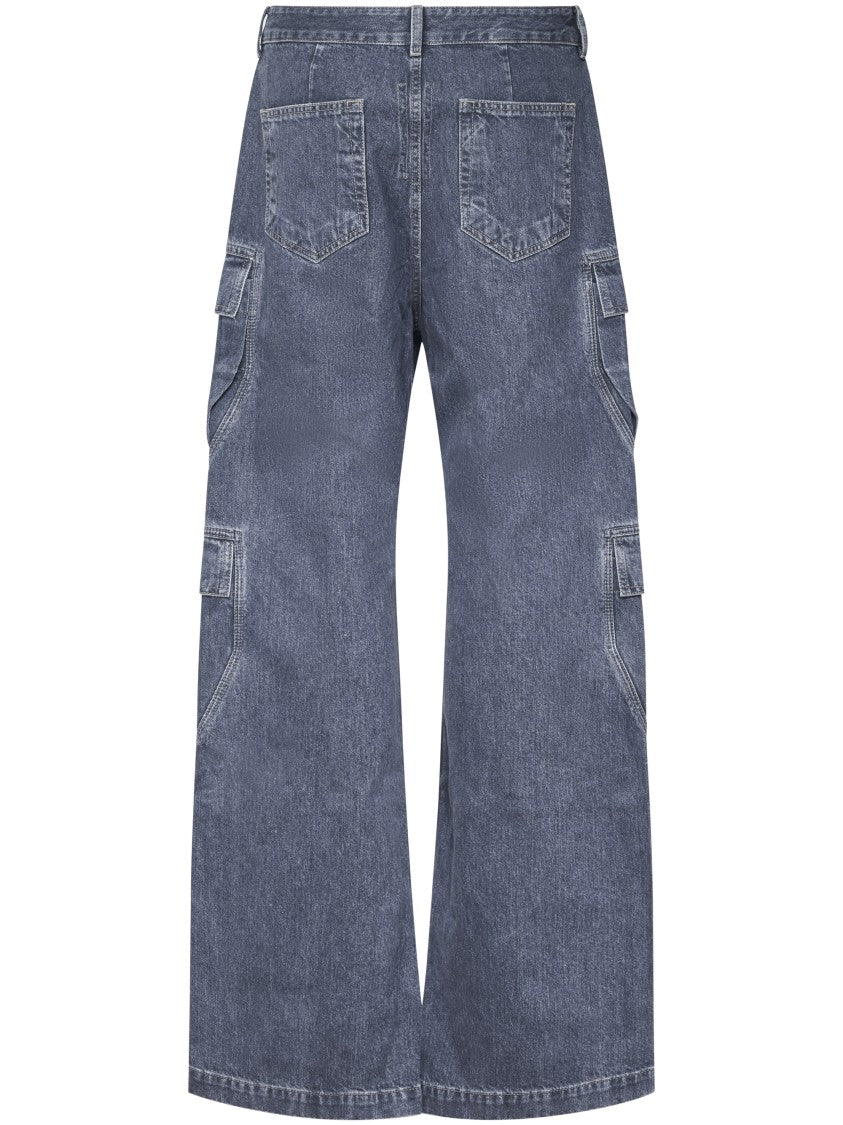 Drkshdw By Rick Owens Double Cargo Trousers With Fit