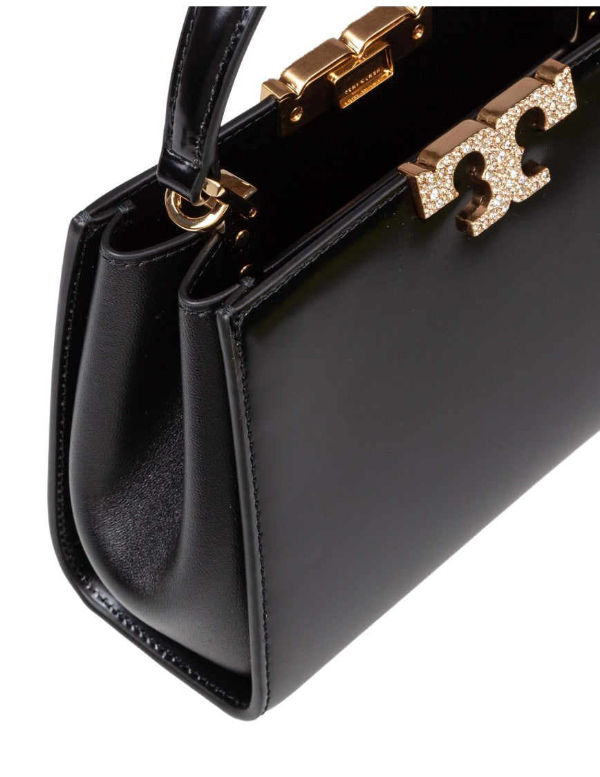 Tory Burch Mini Eleanor Pave' Leather Bag, Black