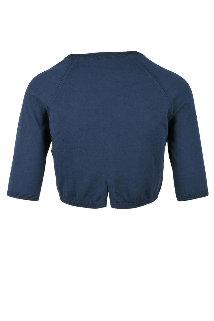 Max Mara Blue Tay Cotton Cardigan