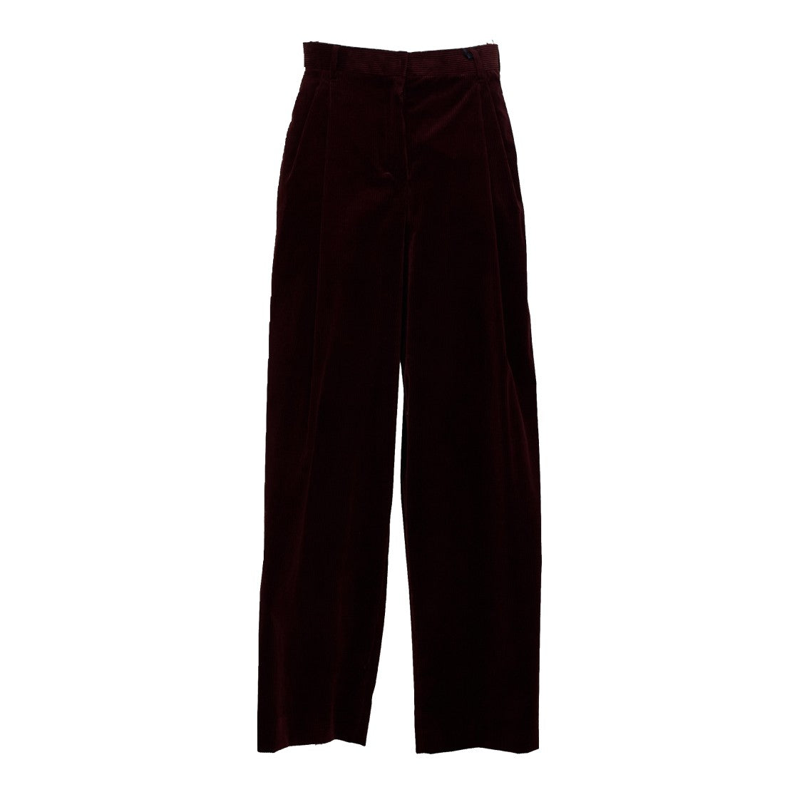 Max Mara Corona Pinces Ribbed Wide-Leg Corduroy Pants
