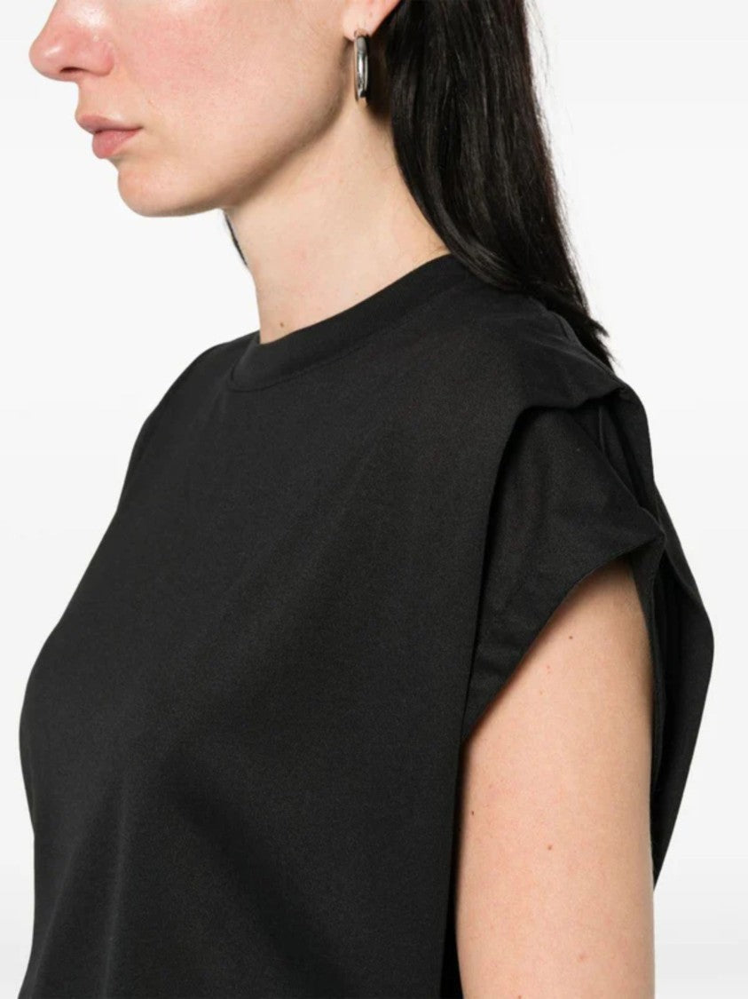 Jacquemus Black Paper-Effect Jersey Tank Top