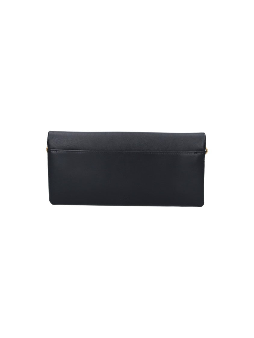 Pinko Black Click Soft Leather Bag