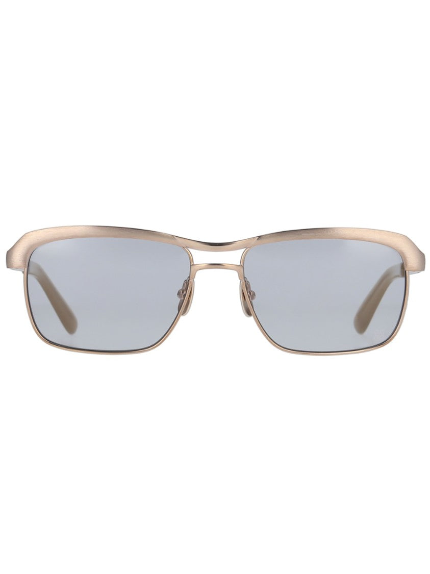 Yellows Plus Metallic Bernard Titanium Rectangular Sunglasses