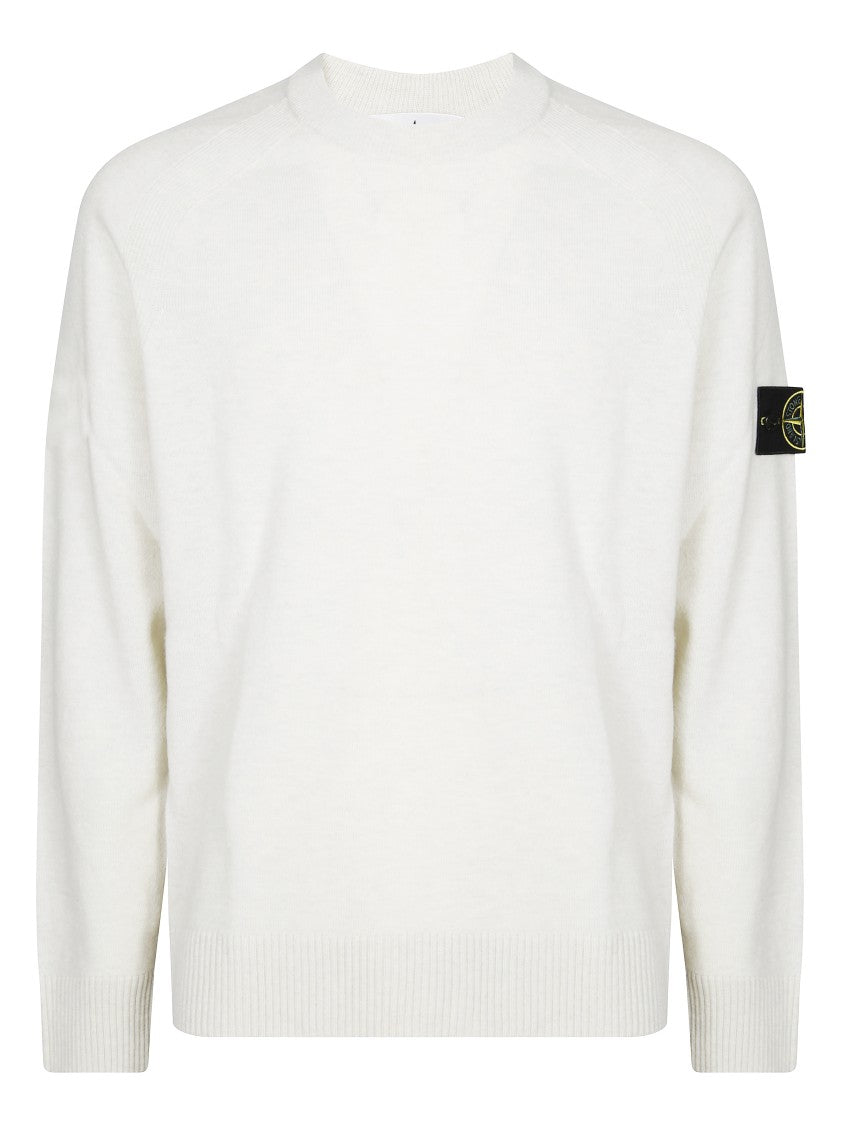 Stone Island Long-Sleeve Minimalist Crew Neck Pullover Sweater