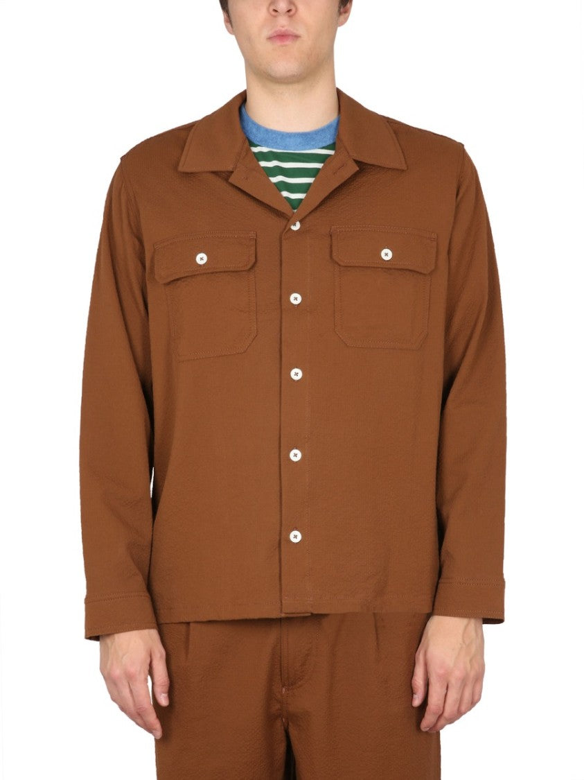 Howlin Bowling Neck Cotton Shirt
