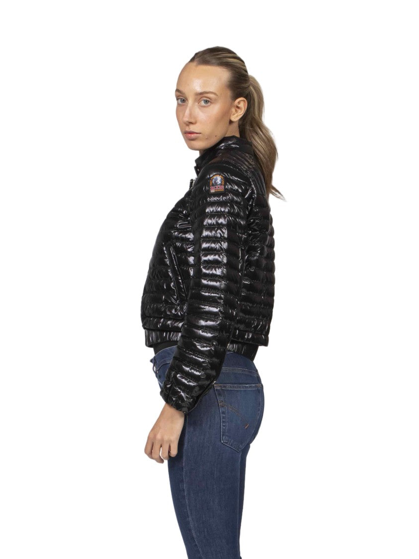 Pjs Parajumpers Akane Black Cropped Puffer Jacket