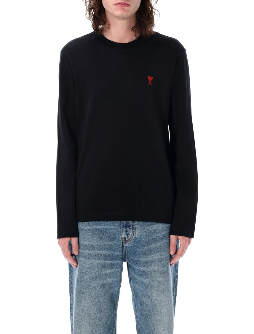 Ami Paris Long-Sleeve De Coeur T-Shirt