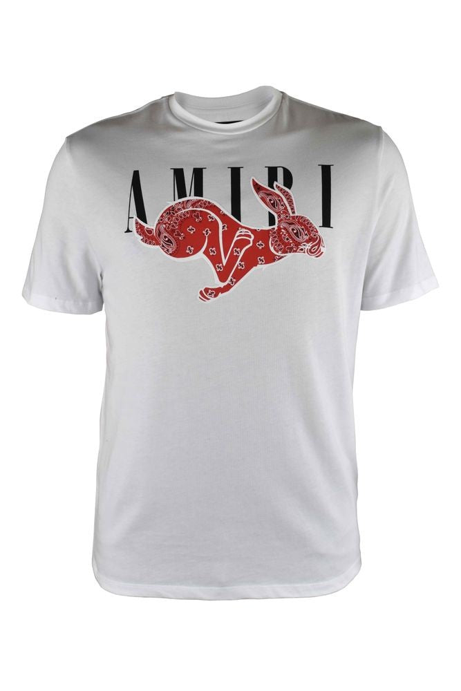 Amiri Cotton T-Shirt With Graphic Rabbit