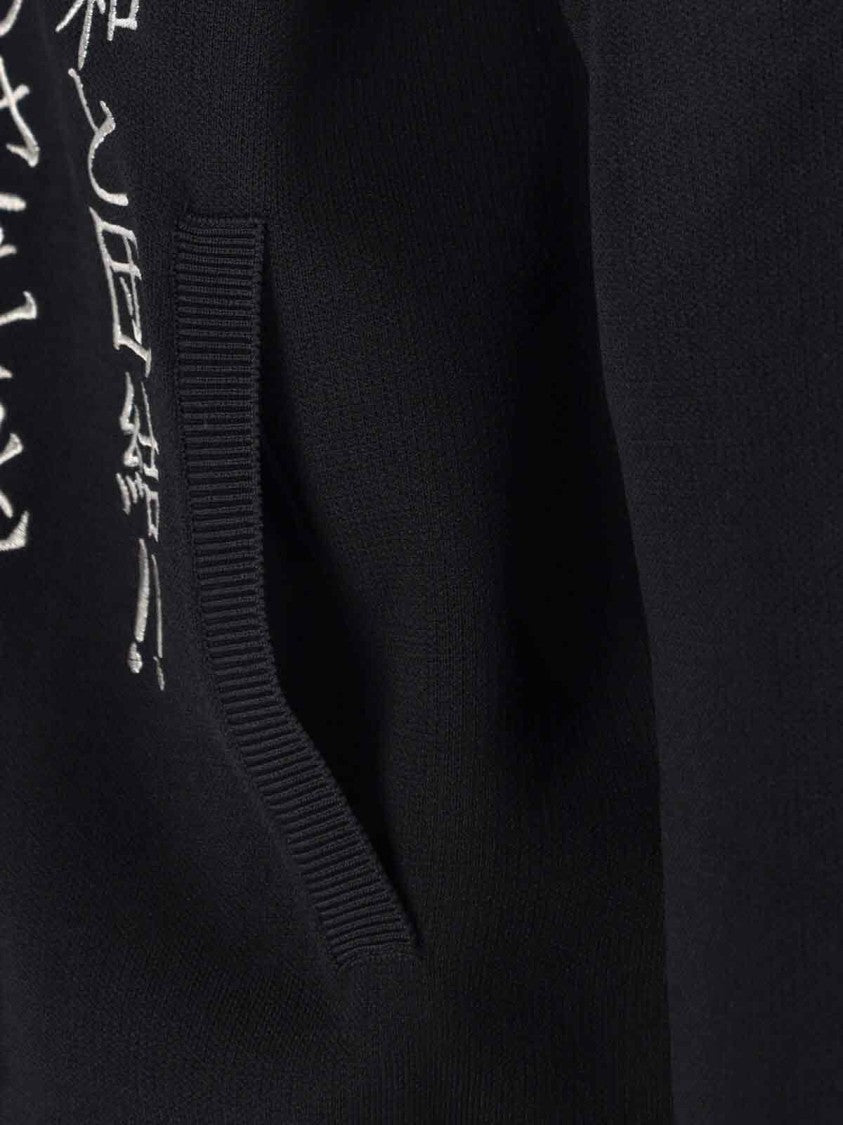 Casablanca Black Jacket With Structured Silhouette And High Collar