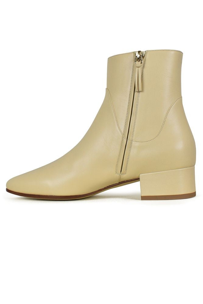 Francesco Russo Smooth Leather Ankle Boots With Side Zip