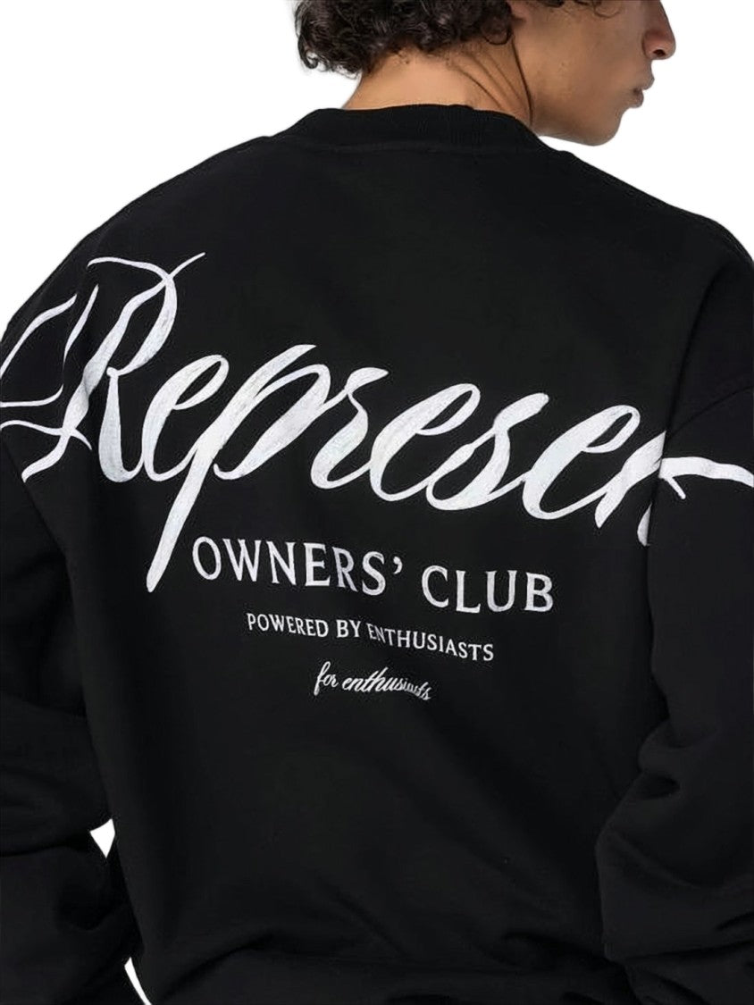 Represent Relaxed Fit Black Long Sleeve Sweatshirt