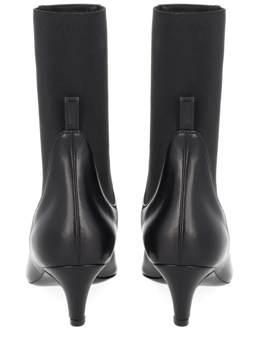 Totême Heeled Boot With Pointed Toe And Elastic Side Panels