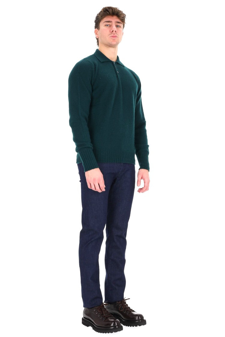 Drumohr Lambswool Knit Polo