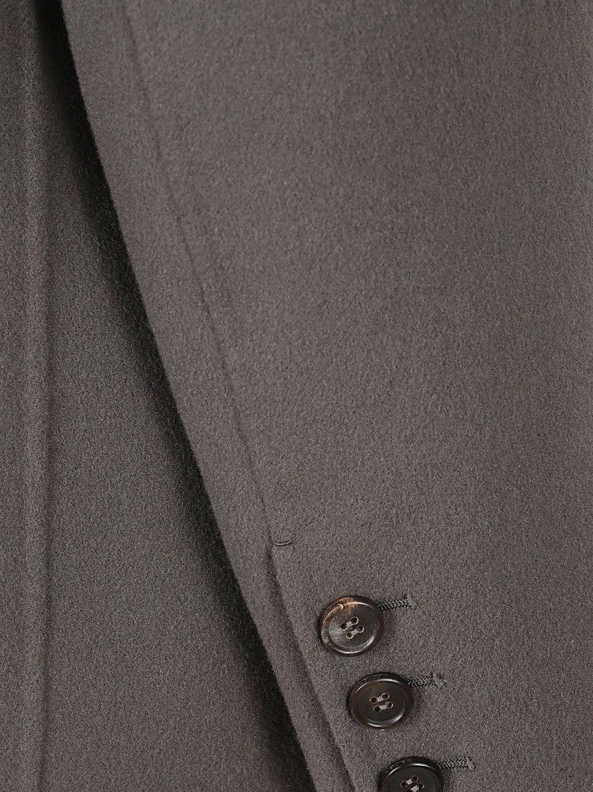 Max Mara Boxy Wool Jacket With Notched Lapel And Flap Pockets